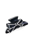 Two Tone Bow Hair Claw - Greige Goods