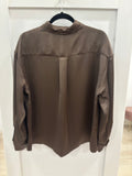 In Season Satin Blouse - Greige Goods