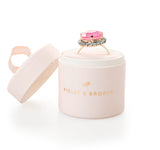 Jayne Crystal Trimmed Ring - Greige Goods