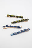 Velvet Knotted Hair Clips - Greige Goods