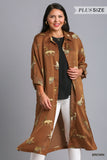 Curvy Girl Animal Print Dress Cardigan - Greige Goods