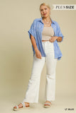Button Down Dolman Top - Greige Goods