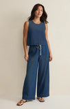 Denim Cropped Tank - Greige Goods