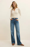 Patrice Rib Cardigan - Greige Goods