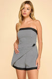 Check the Details Romper - Greige Goods