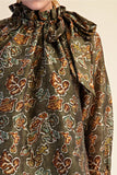 Autumn in the Air Blouse - Greige Goods