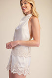 Best Dressed Halter Top - Greige Goods