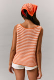 Sleeveless Button Front Top