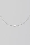 Dainty Chain Pearl Charm Necklace - Greige Goods