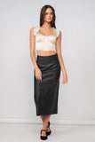 Rhinestone Trim Wing Strap Top - Greige Goods