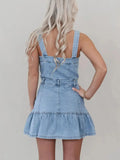 Button-Front Denim Dress - Greige Goods