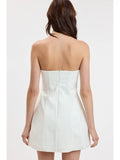 The Sutton Mini Dress - Greige Goods