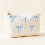 Bow Teddy Pouch - Greige Goods