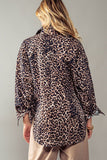 Leopard Print Work Jacket - Greige Goods