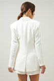 Chelsea Fitted Notch Lapel Blazer - Greige Goods