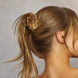 Metal Puffy Claw Clip - Greige Goods
