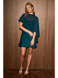Whisper Cape Mini Dress - Greige Goods