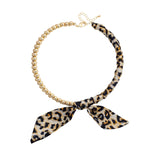 Ball Bead Scarf - Greige Goods