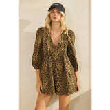 Long Sleeve Romper - Greige Goods