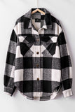 Plaid Flannel Button Down Jacket - Greige Goods