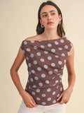 Polka Dot Off Shoulder