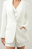Chelsea Fitted Notch Lapel Blazer - Greige Goods