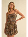 Leopard Sleeveless Mini Dress - Greige Goods