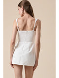 The Hampton Mini Dress - Greige Goods