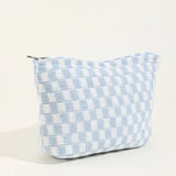 Checker Makeup Bag - Greige Goods