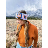 Fuzzy Crochet Headwrap - Greige Goods