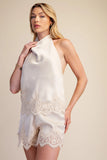 Best Dressed Halter Top - Greige Goods