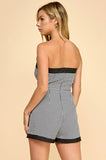 Check the Details Romper - Greige Goods