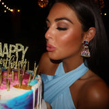 Birthday Girl Beaded Earring - Greige Goods