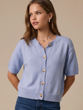 Short Sleeve Sweater Cardigan