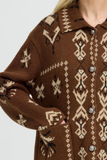 Byorlia Jacquard Cardigan - Greige Goods