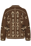 Byorlia Jacquard Cardigan - Greige Goods