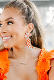 Smokey Checkered Boot Earrings - Greige Goods