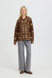 Byorlia Jacquard Cardigan - Greige Goods