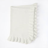 Ruffle Knit Baby Blanket - Greige Goods