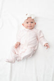 Puff Sleeve Baby Snap Romper - Greige Goods