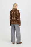 Byorlia Jacquard Cardigan - Greige Goods