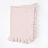 Ruffle Knit Baby Blanket - Greige Goods