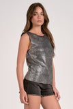 Metallic Crewneck Sweater - Greige Goods