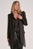 Long Sleeve Scarf Blouse - Greige Goods