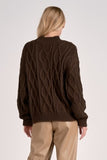 Cable Knit Crewneck Sweater - Greige Goods