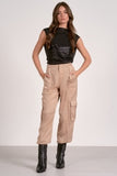 Open Back Metallic Top - Greige Goods