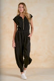 Easy Does It Jumpsuit - Greige Goods