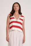 Striped Sweater Vest - Greige Goods