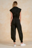 Easy Does It Jumpsuit - Greige Goods