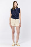 Gigi Wheat Shorts - Greige Goods